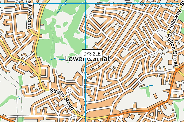 DY3 2LE map - OS VectorMap District (Ordnance Survey)