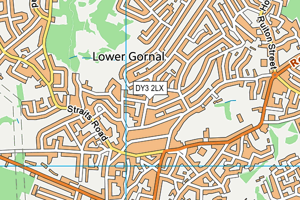 DY3 2LX map - OS VectorMap District (Ordnance Survey)