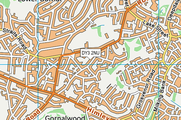 DY3 2NU map - OS VectorMap District (Ordnance Survey)
