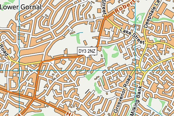 DY3 2NZ map - OS VectorMap District (Ordnance Survey)