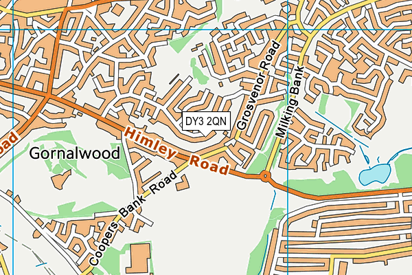 DY3 2QN map - OS VectorMap District (Ordnance Survey)
