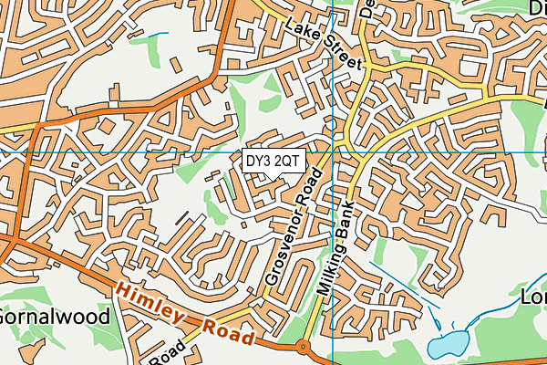 DY3 2QT map - OS VectorMap District (Ordnance Survey)