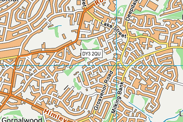 DY3 2QU map - OS VectorMap District (Ordnance Survey)
