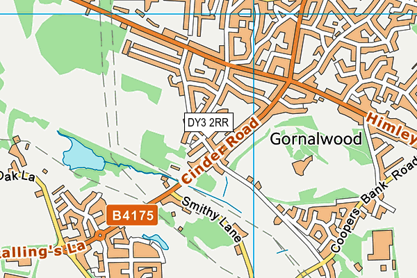 DY3 2RR map - OS VectorMap District (Ordnance Survey)