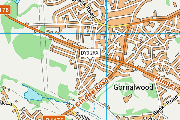 DY3 2RX map - OS VectorMap District (Ordnance Survey)