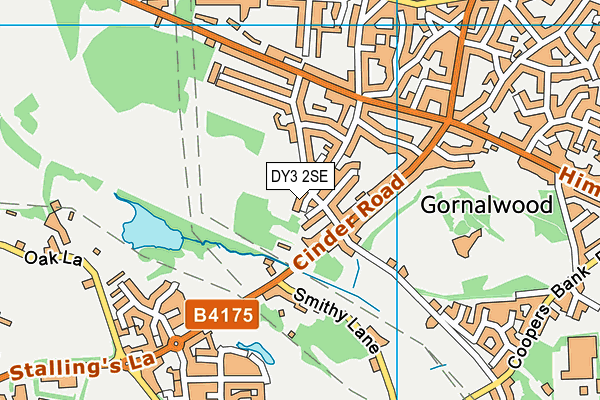 DY3 2SE map - OS VectorMap District (Ordnance Survey)