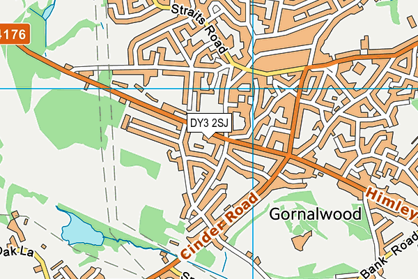 DY3 2SJ map - OS VectorMap District (Ordnance Survey)