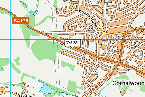 DY3 2SL map - OS VectorMap District (Ordnance Survey)