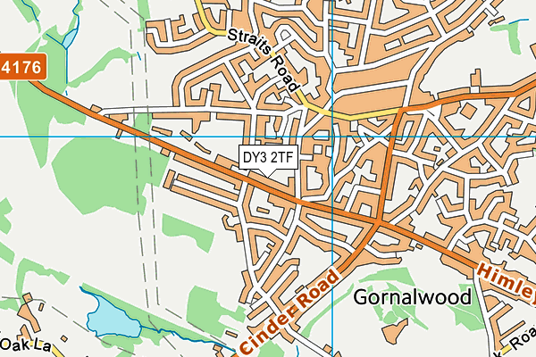 DY3 2TF map - OS VectorMap District (Ordnance Survey)