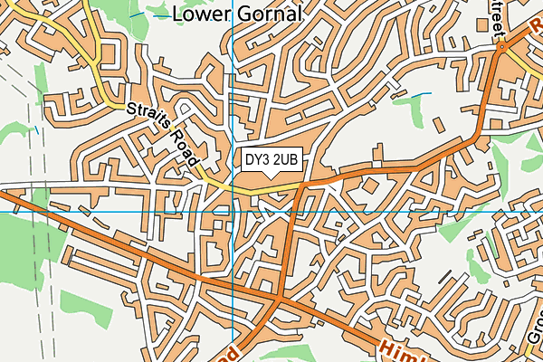 DY3 2UB map - OS VectorMap District (Ordnance Survey)