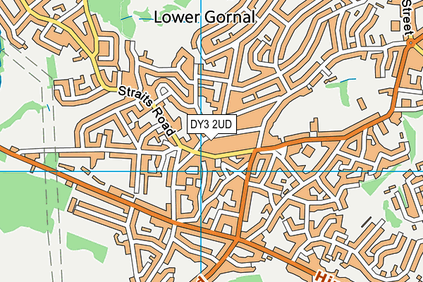 DY3 2UD map - OS VectorMap District (Ordnance Survey)