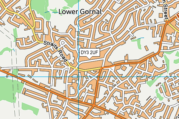 DY3 2UF map - OS VectorMap District (Ordnance Survey)