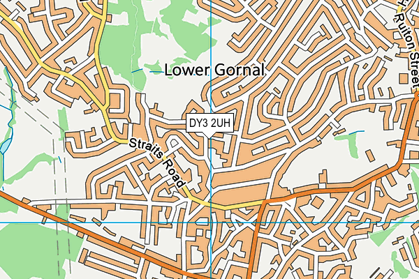 DY3 2UH map - OS VectorMap District (Ordnance Survey)