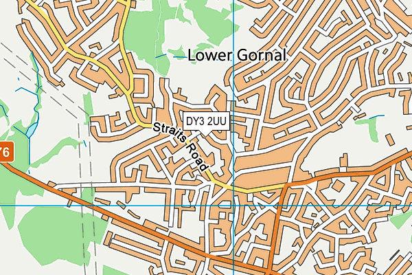 DY3 2UU map - OS VectorMap District (Ordnance Survey)
