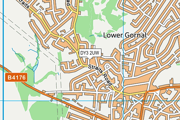 DY3 2UW map - OS VectorMap District (Ordnance Survey)