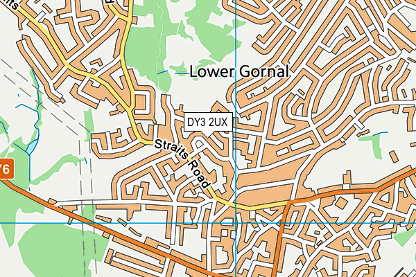 DY3 2UX map - OS VectorMap District (Ordnance Survey)