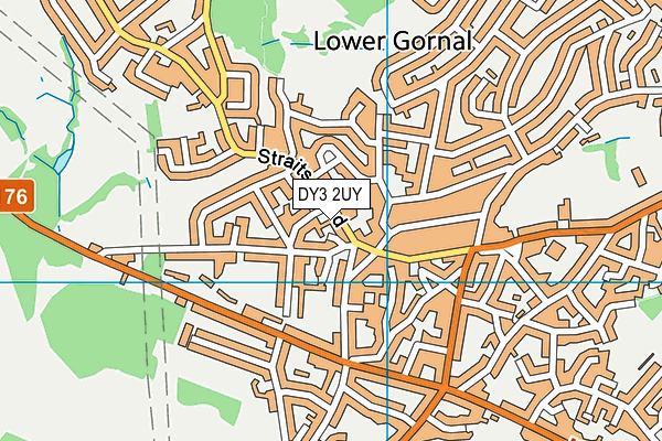 DY3 2UY map - OS VectorMap District (Ordnance Survey)