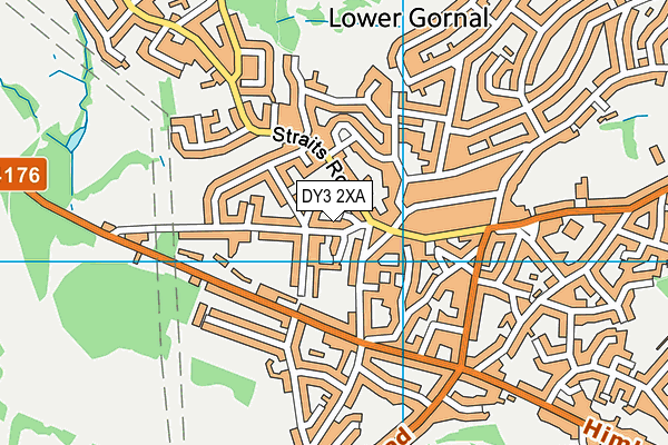 DY3 2XA map - OS VectorMap District (Ordnance Survey)