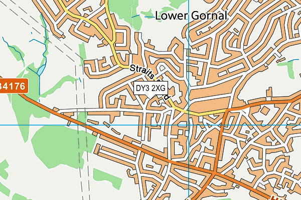 DY3 2XG map - OS VectorMap District (Ordnance Survey)
