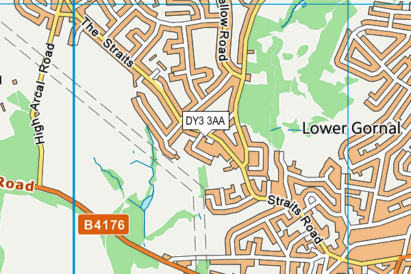 DY3 3AA map - OS VectorMap District (Ordnance Survey)