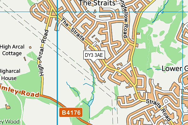 DY3 3AE map - OS VectorMap District (Ordnance Survey)