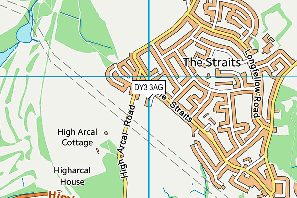 DY3 3AG map - OS VectorMap District (Ordnance Survey)