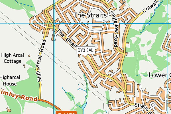 DY3 3AL map - OS VectorMap District (Ordnance Survey)