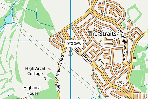 DY3 3AW map - OS VectorMap District (Ordnance Survey)
