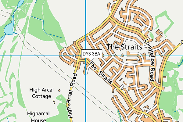 DY3 3BA map - OS VectorMap District (Ordnance Survey)