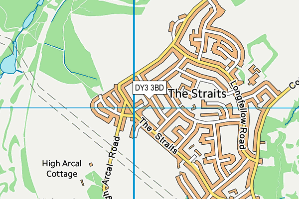 DY3 3BD map - OS VectorMap District (Ordnance Survey)