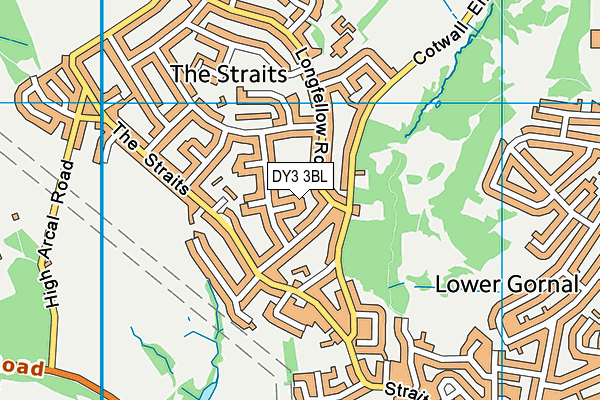 DY3 3BL map - OS VectorMap District (Ordnance Survey)
