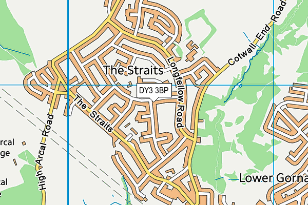DY3 3BP map - OS VectorMap District (Ordnance Survey)