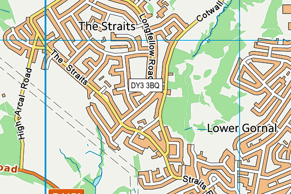 DY3 3BQ map - OS VectorMap District (Ordnance Survey)