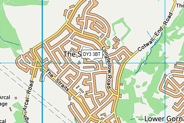 DY3 3BT map - OS VectorMap District (Ordnance Survey)