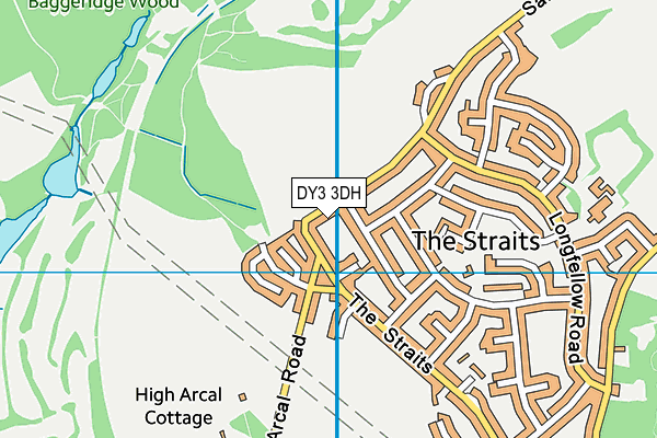 DY3 3DH map - OS VectorMap District (Ordnance Survey)