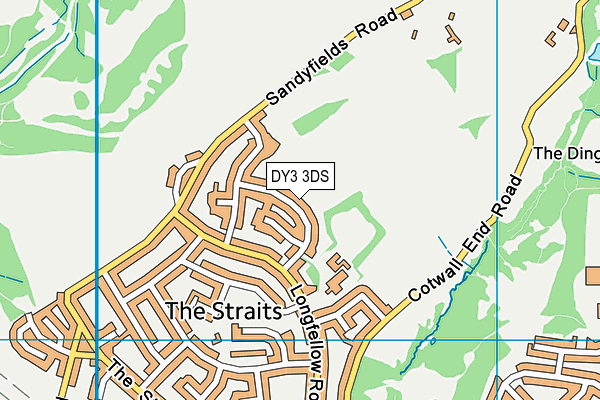 DY3 3DS map - OS VectorMap District (Ordnance Survey)