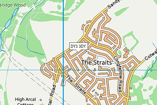 DY3 3DY map - OS VectorMap District (Ordnance Survey)