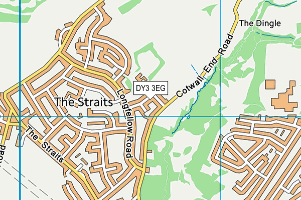 DY3 3EG map - OS VectorMap District (Ordnance Survey)