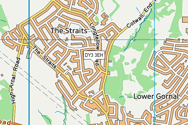 DY3 3EH map - OS VectorMap District (Ordnance Survey)