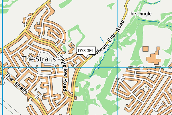 DY3 3EL map - OS VectorMap District (Ordnance Survey)