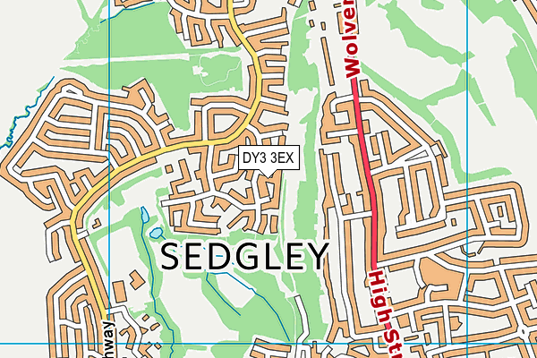 DY3 3EX map - OS VectorMap District (Ordnance Survey)