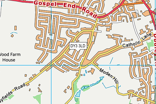 DY3 3LD map - OS VectorMap District (Ordnance Survey)