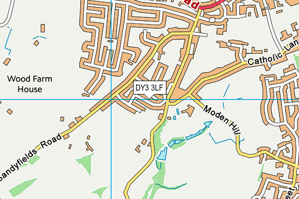 DY3 3LF map - OS VectorMap District (Ordnance Survey)
