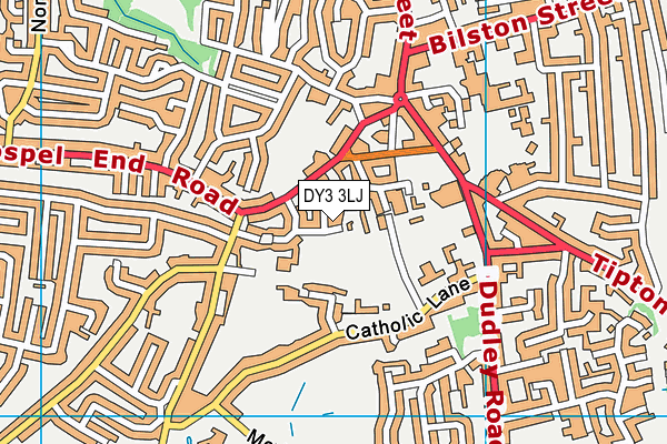 DY3 3LJ map - OS VectorMap District (Ordnance Survey)