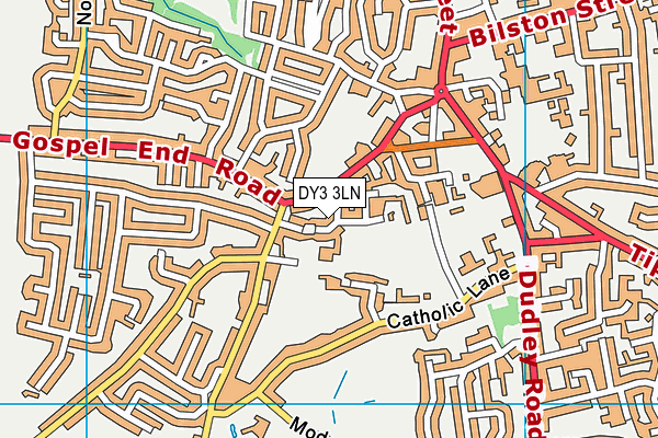 DY3 3LN map - OS VectorMap District (Ordnance Survey)
