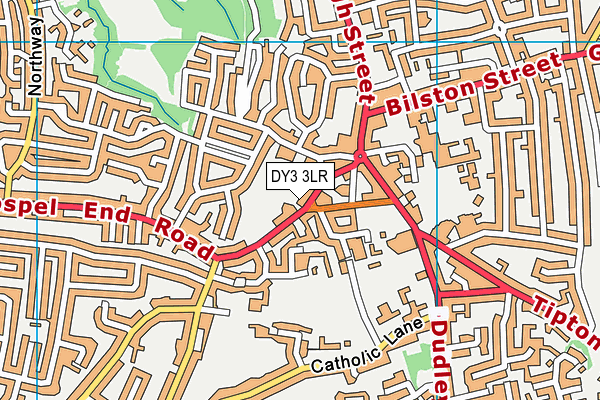 DY3 3LR map - OS VectorMap District (Ordnance Survey)