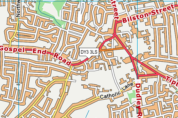 DY3 3LS map - OS VectorMap District (Ordnance Survey)