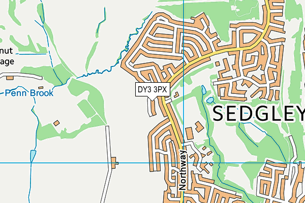 DY3 3PX map - OS VectorMap District (Ordnance Survey)