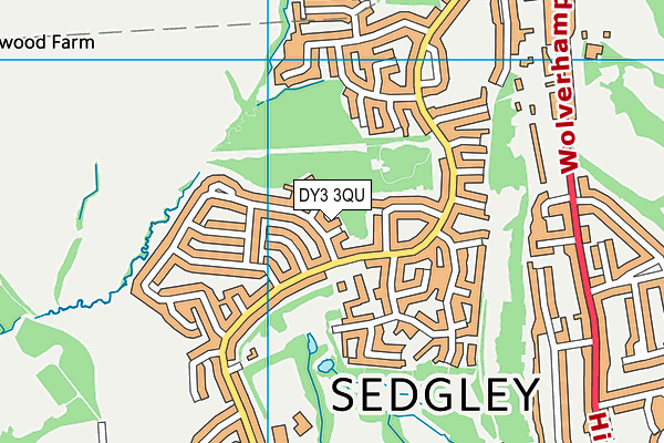 DY3 3QU map - OS VectorMap District (Ordnance Survey)