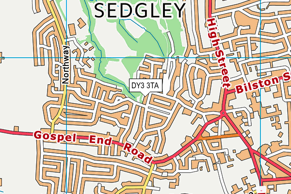 DY3 3TA map - OS VectorMap District (Ordnance Survey)